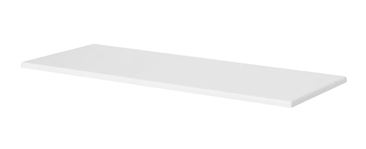Biały połyskowy blat łazienkowy 120 cm