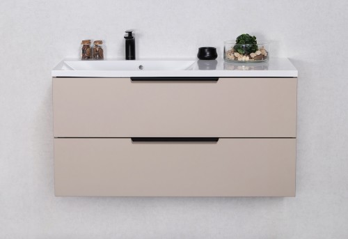 Szafka łazienkowa Sydney Smooth 100 cm w matowym kolorze macadamia