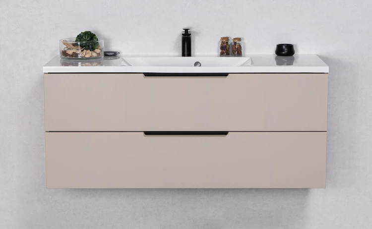 Szafka łazienkowa 120 cm matowy kolor macadamia