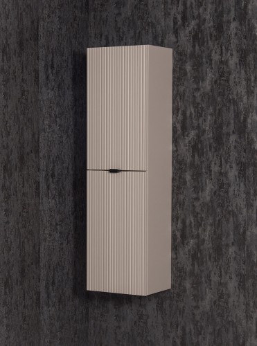 Wysoki wiszący regał łazienkowy 40x143 cm kolor beżowy