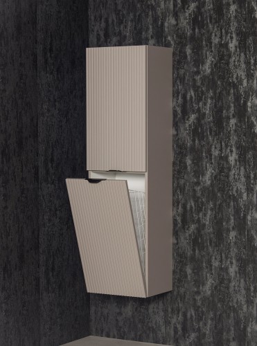Wysoki wiszący regał z koszem cargo 40x143 cm