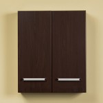 Klasyczna dwudrzwiowa szafka łazienkowa Fokus 60x72 cm kolor wenge