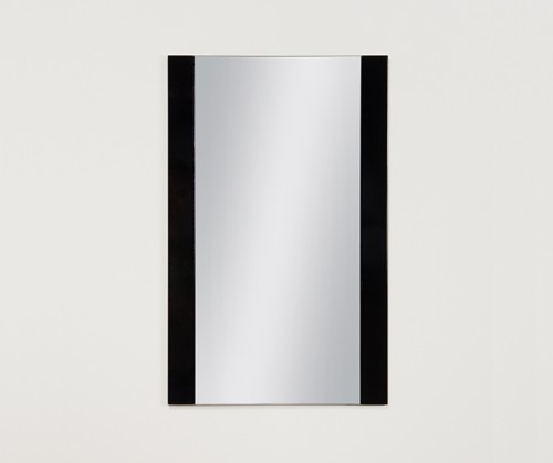 Lustro łazienkowe 50x80 cm z czarną wstawką
