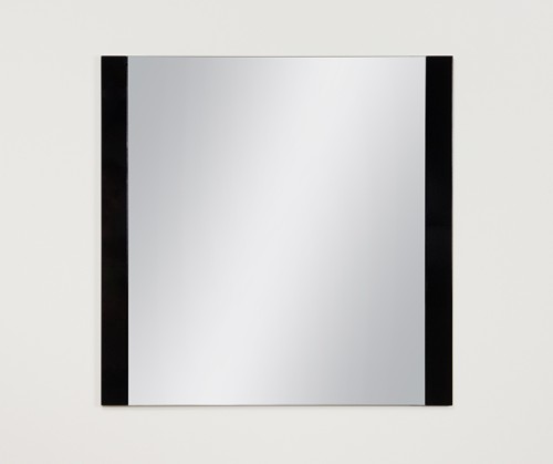 Czarne lustro łazienkowe 80x80 cm
