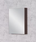 Szafka łazienkowa z lustrem 60x80 cm korpus w kolorze orzechowego drewna