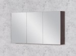Szafka łazienkowa 120x65 cm z lustrem kolor orzechowy brąz