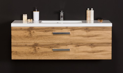 Szafka łazienkowa w kolorze naturalnego dębu szerokość 120 cm