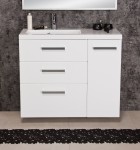 Biała szafka Focus New z umywalką Clever-900L