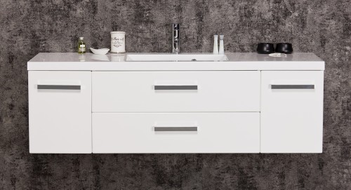 Szafka łazienkowa biała Fokus New 140cm