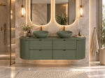 Szafka łazienkowa 160 cm kolor smoke green