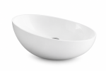 Biała ceramiczna umywalka owalna