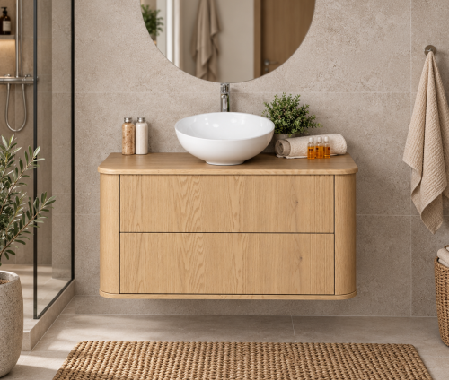 Szafka łazienkowa 100 cm w kolorze dąb cremona