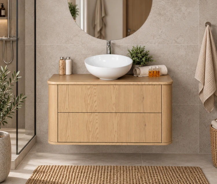 Szafka łazienkowa 100 cm w kolorze dąb cremona