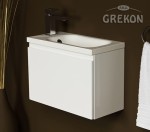 Komplet klasycznych białych mebli w rozmiarze 50 cm
