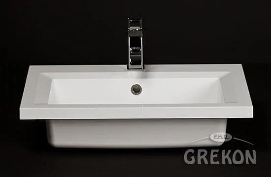 Biała głęboka umywalka MEWA-610C