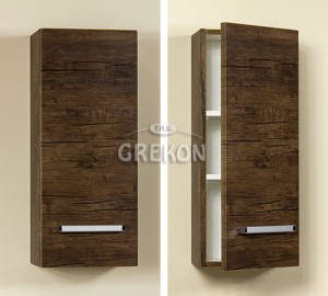 Szafka łazienkowa wisząca antyczne drewno 30x72cm FOKUS