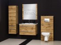 Meble łazienkowe w kolorze naturalnego dębu seria Fokus New