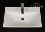 Umywalka dolomitowa LIV-600C biała