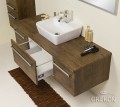 Nowoczesna i ekskluzywna szafka łazienkowa antyczne drewno