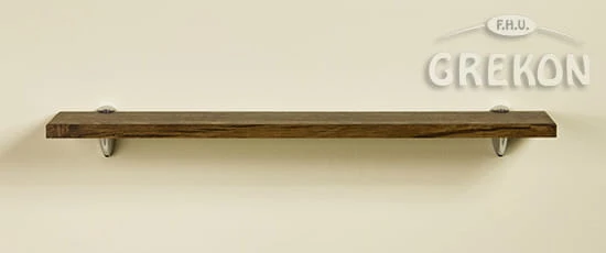 Elegancka półka do łazienki w kolorze antyczne drewno 70 cm