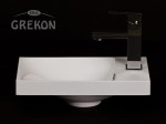 Umywalka dolomitowa PENELOPE 400R/L biała