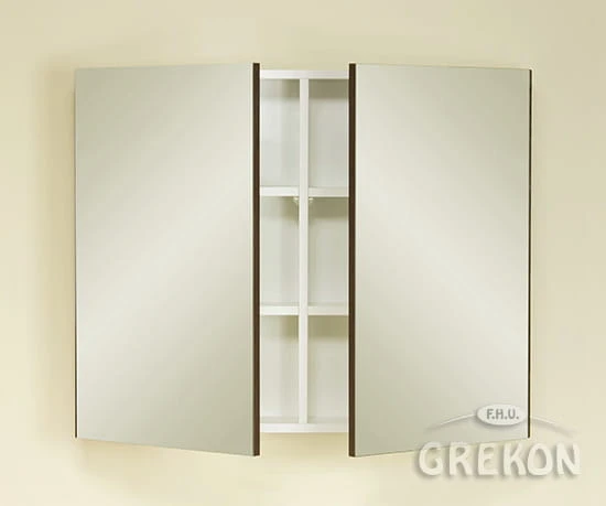 Szafka lustrzana w kolorze antyczne drewno
