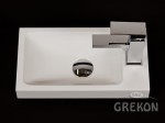 Umywalka dolomitowa ADA-400R/L biała