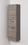 Regał łazienkowy perłowo szary 40x143cm JONA