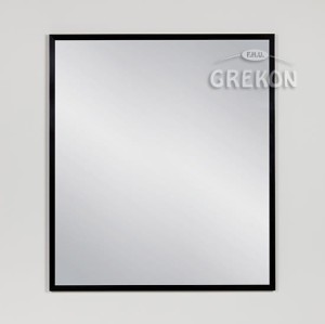 Lustro łazienkowe w czarnej ramie aluminiowej 70x80cm