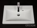 Umywalka dolomitowa Clever-600 biała
