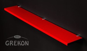 Półka łazienkowa czerwona 100cm FOKUS