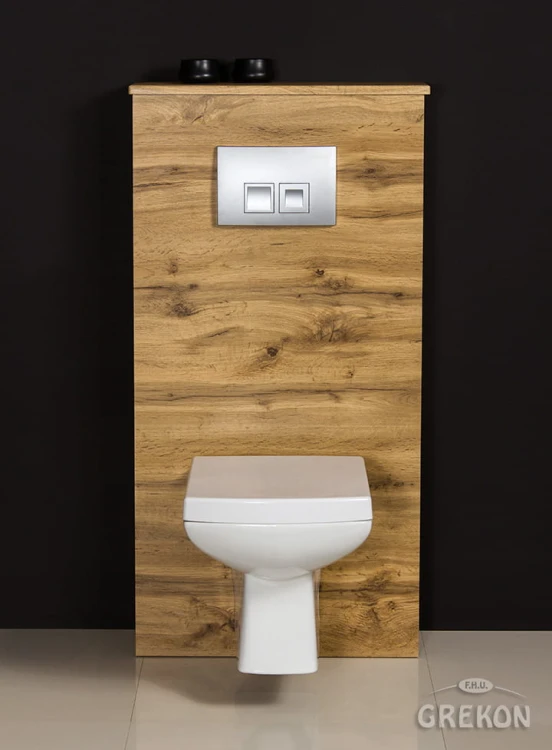 Naturalny dąb zabudowa stelaża wc