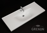 Umywalka dolomitowa JONA-1200C biała