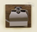 Uchwyt na papier na płycie antyczne drewno FOKUS