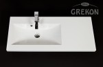 Umywalka dolomitowa Clever-900L biała
