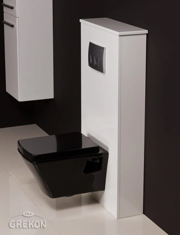 Elegancka biała zabudowa wc seria Fokus New