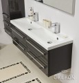 Szafka FKS-S-U120/39/4 + umywalka Clever-1200D FALA