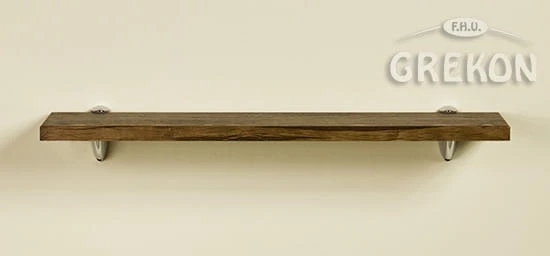 Półka do łazienki w kolorze antyczne drewno w rozmiarze 60 cm