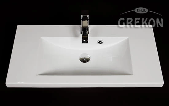 Umywalka dolomitowa Clever-800 biała