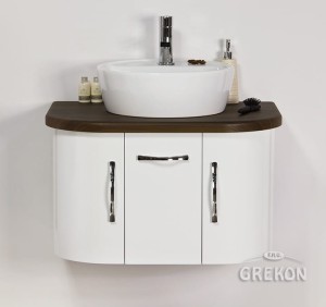 Szafka łazienkowa biała 72cm OLIMPIA z umywalką