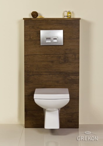 Zabudowa stelaża wc antyczne drewno Fokus