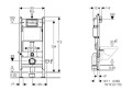 Stelaż Geberit DuofixBasic 111.153.00.1 - schemat