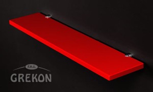 Półka łazienkowa czerwona 70cm FOKUS