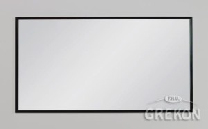 Lustro łazienkowe w czarnej ramie aluminiowej 120x65cm