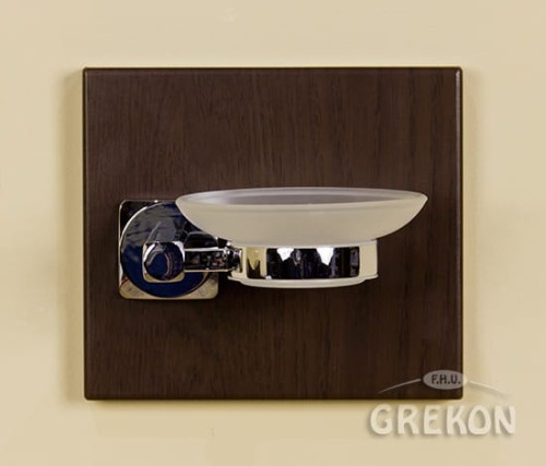 Mydelniczka naścienna w kolorze wenge mat