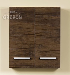 Szafka łazienkowa wisząca antyczne drewno 60x72cm FOKUS