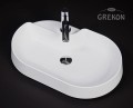 Owalna umywalka dolomitowa ROUND-600C