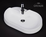 Owalna umywalka dolomitowa ROUND-600C