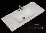 Umywalka dolomitowa MEWA-1010C biała
