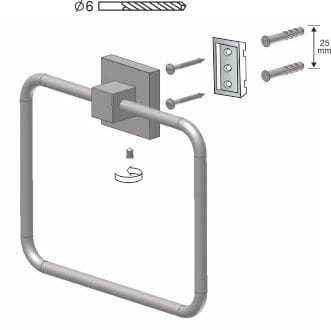 ARKTIC - wieszak owalny 01471 - schemat